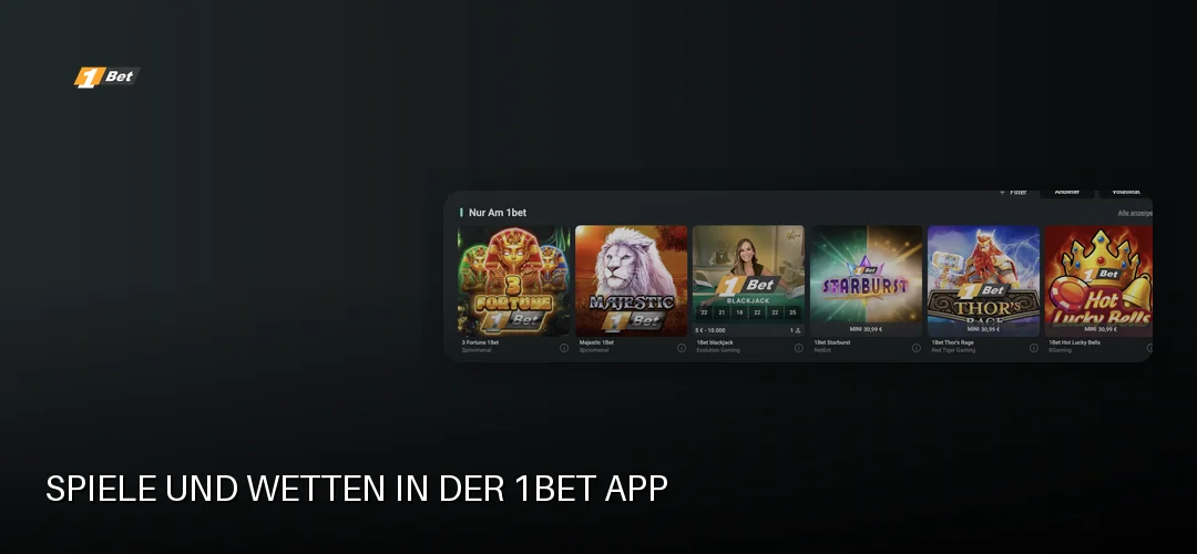 1Bet promotional banner